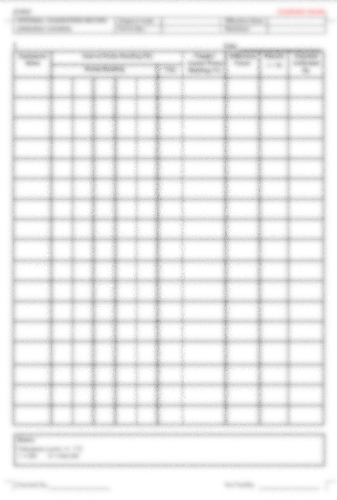 P05 F03 - (FORM) INTERNAL CALIBRATION (BLAST FREEZER)