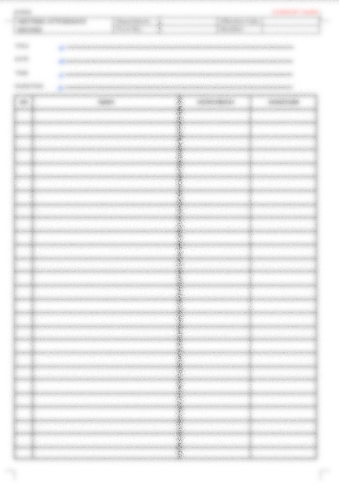 P28 F01 - (FORM) MEETING ATTENDANCE RECORD