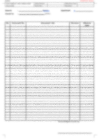 P29 F01 - (FORM) DOCUMENT DISTRIBUTION RECORD
