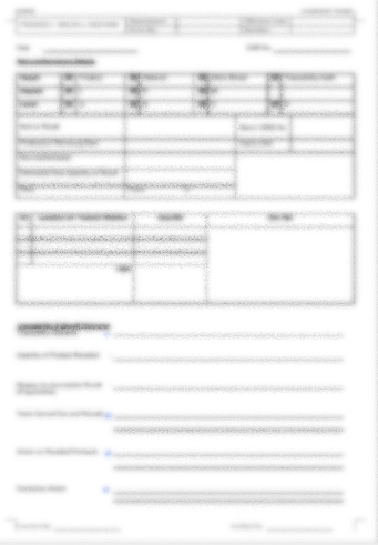 P24 F01 - (FORM) PRODUCT RECALL RECORD