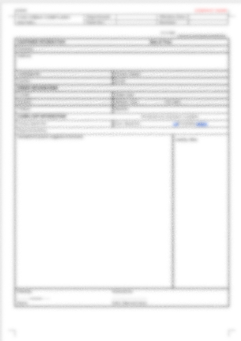 P25 F01 - (FORM) CUSTOMER COMPLAINT