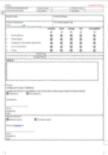 P11 F02 - (FORM) SUPPLIER PERFORMANCE EVALUATION
