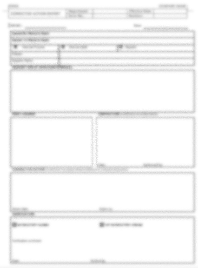 P13 F01 - (FORM) CORRECTIVE ACTION REPORT (CAR)