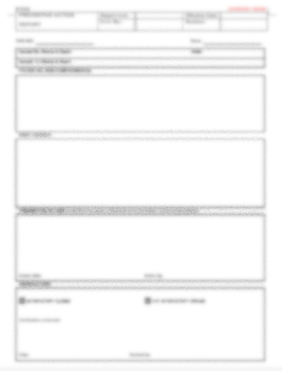 P13 F03 - (FORM) PREVENTIVE ACTION REPORT (PAR)
